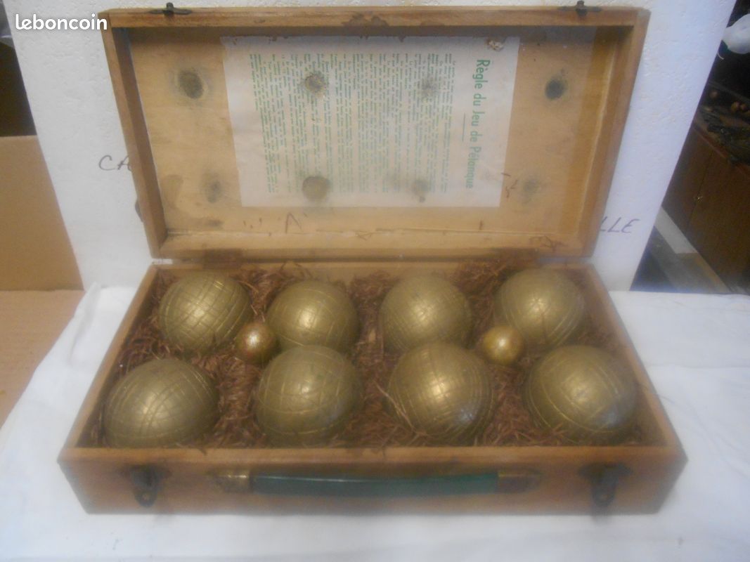 2 boules lyonnaise ( pétanque) en laiton ancienne - Collection