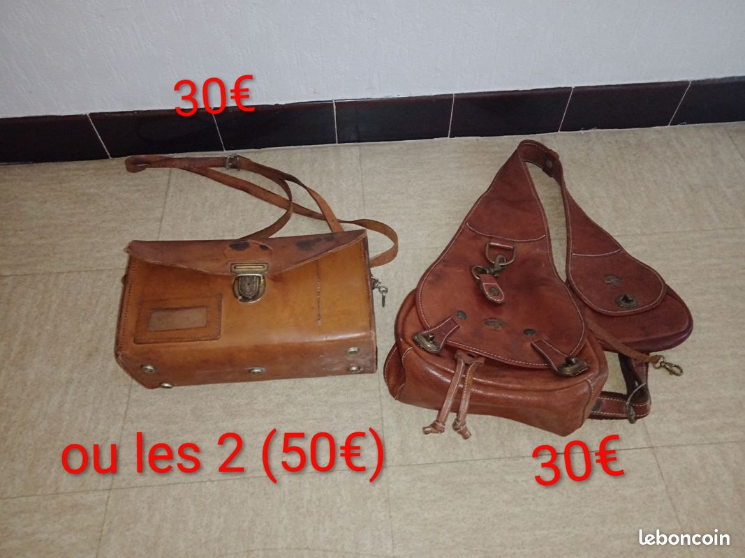 2 anciens sacoches (pas d 'envoi) (image 2)