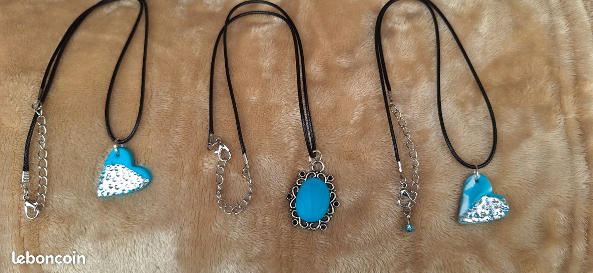 Collier été bleu (image 2)