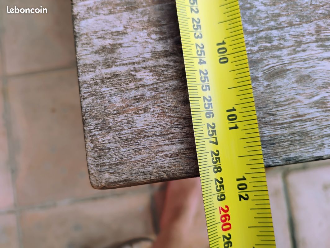 Table de jardin extensible en bois (image 4)