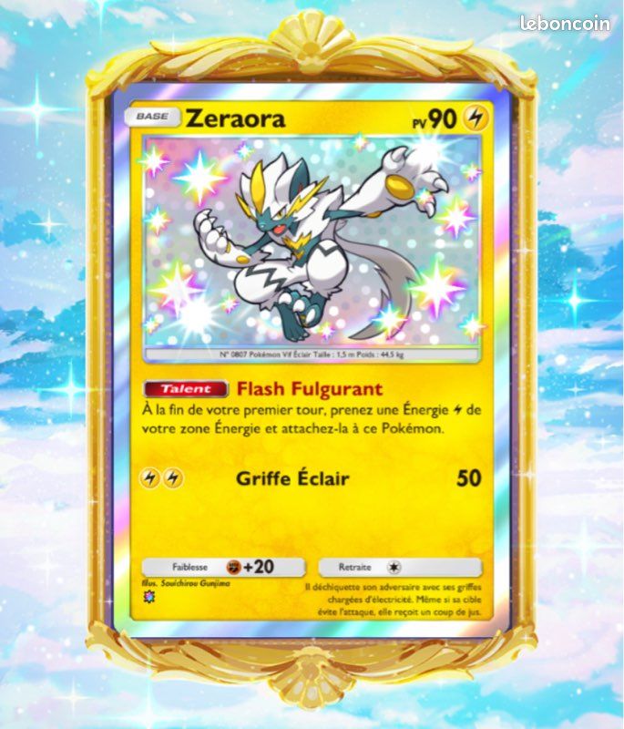 shiny zeraora pokemon card - Vstar GG43/GG70 - Crown Zenith - Galarian Gallery Custom Zeraora Card - With
