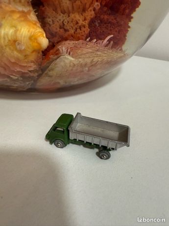 Vieux Camion Dinky Toys – Thème Militaire, Métal, Démontable (CIJ Renault Plâtre Et Farine)