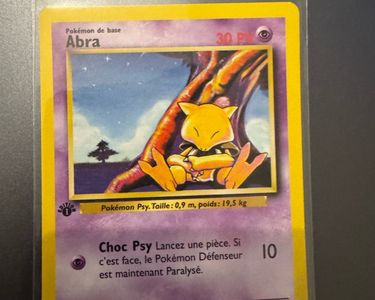 Carte Pokmon ABRA SET DE BASE DITION 1 43/102 43 NEAR MINT MINT -  Collection