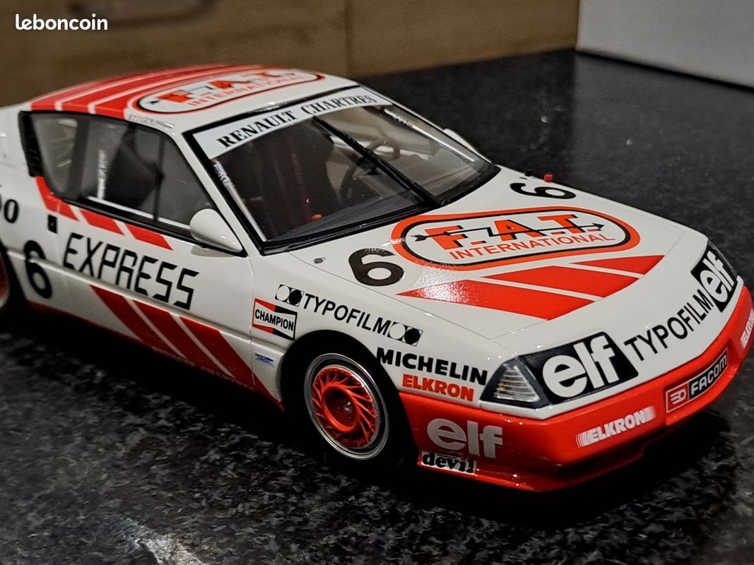 Modellauto Alpine GTA Europa Cup 1987 OttO mobile 1:18 Resinemodell (Türen, Motorhaube... nicht zu öffnen!) bei