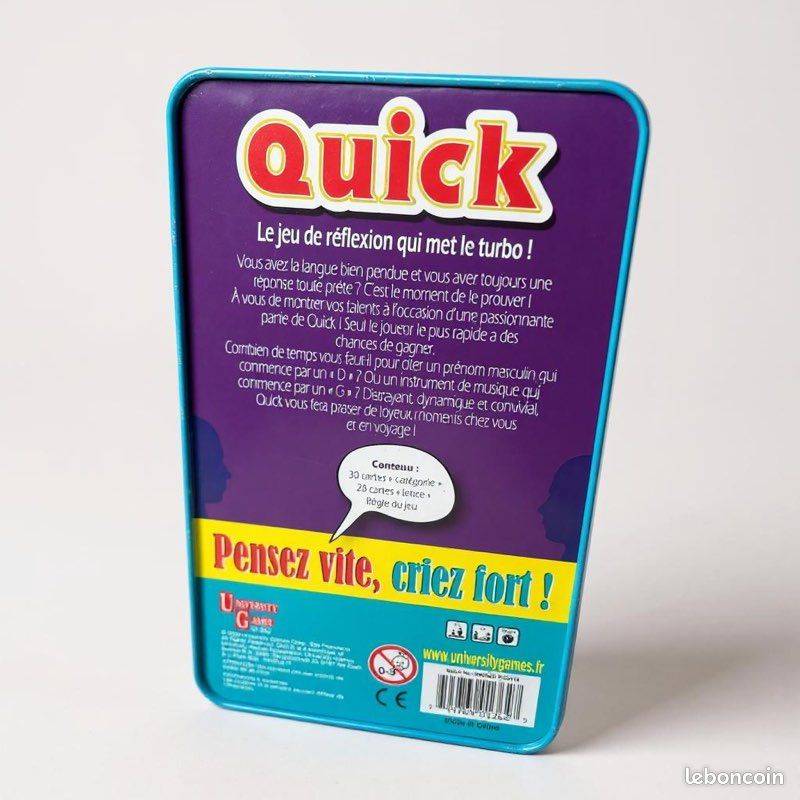 💡 Jeu de société “Quick” — Pensez vite, criez fort 🎲 Neuf (image 2)