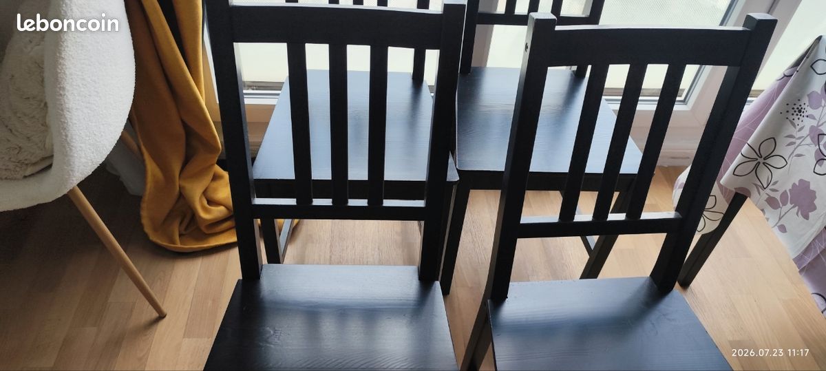 Ensemble 4 chaises et table Ikea (image 7)