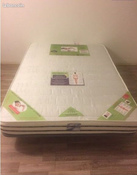 Lit Matelas + sommier NEUF garantie 10ans (image 1)