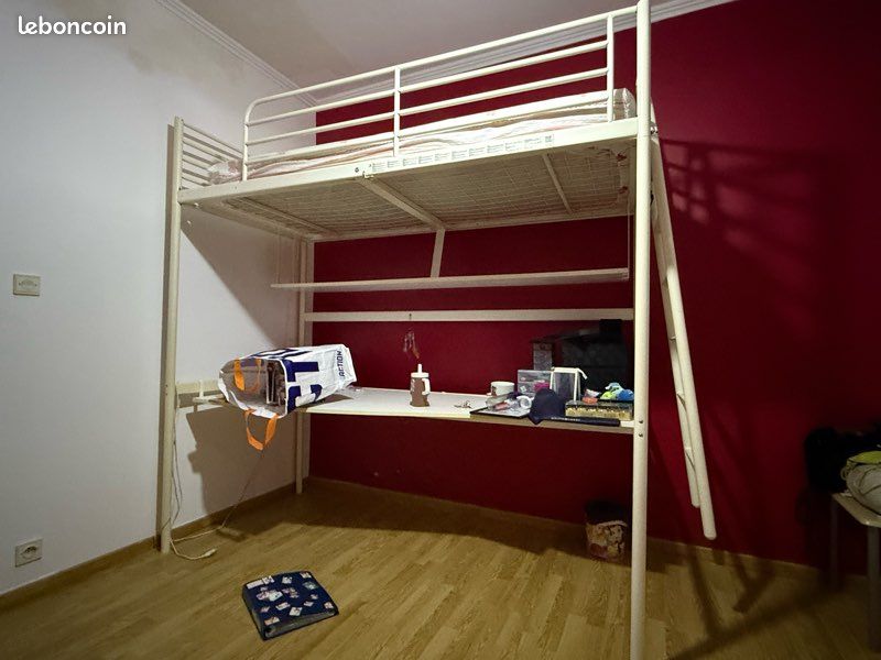 Lit mezzanine IKEA + matelas (image 1)