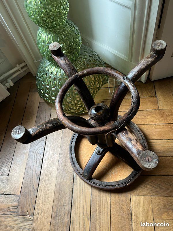 Tabouret de piano ancien (image 4)