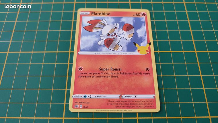 16/25 Carte Pokmon Flambino 16/25 Promo McDonald's 2021 25 ans #B91-2 -  Collection