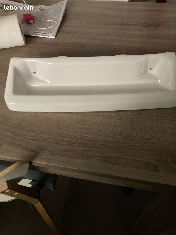 Tablette salle de bain porcelaine (image 1)