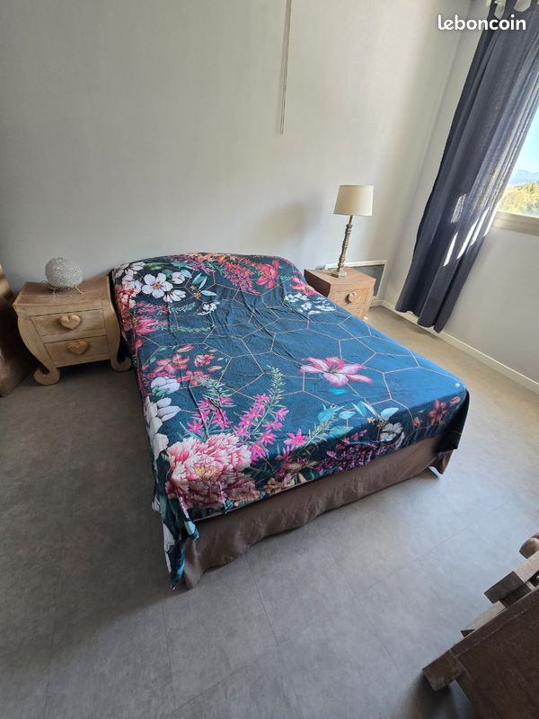 Lit matelas + sommier 140cm (image 1)
