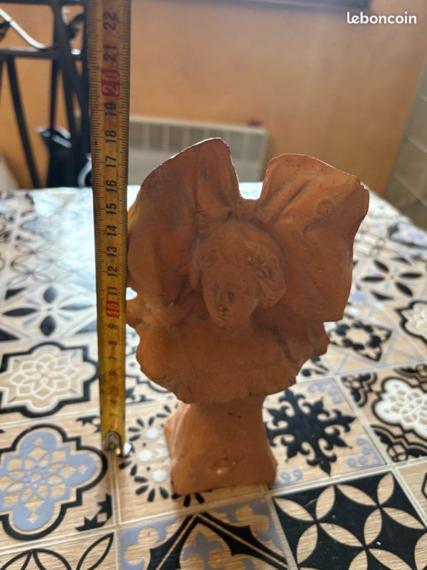 Ancien petit buste, alsacien, terre, cuite ? (image 2)