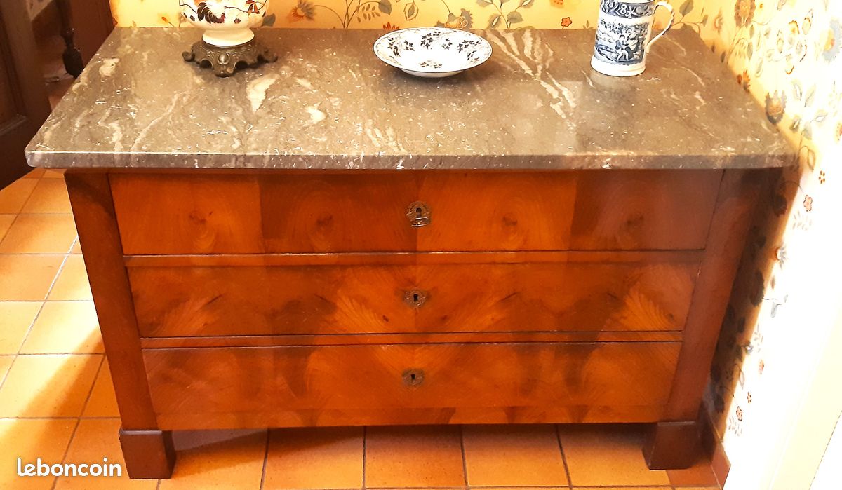 Commode ancienne Louis-Philippe XIXe s (image 1)