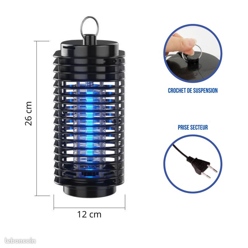 Lampe Anti-moustique LED USB – Piège UV électrique Pour Mouches Et Insectes – Neuf