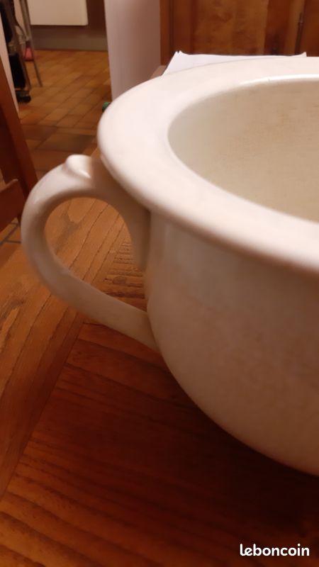 Vase de mariée faïence de « GIEN » couleur crème (image 2)