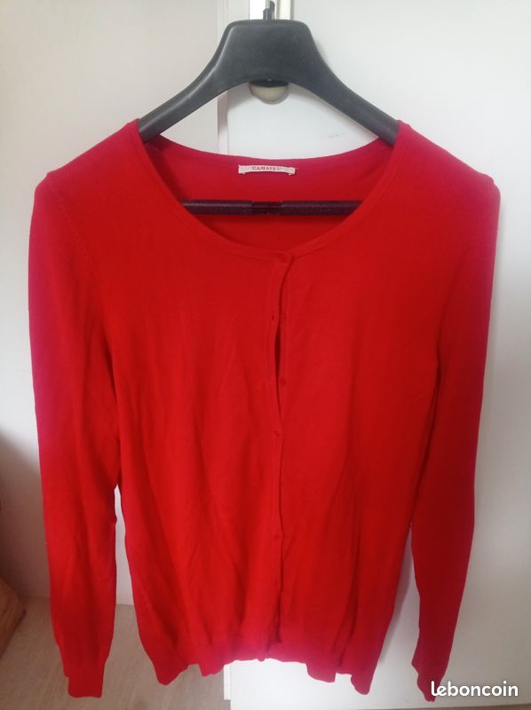 Gilet rouge Camaïeu pour femme neuf Vêtements