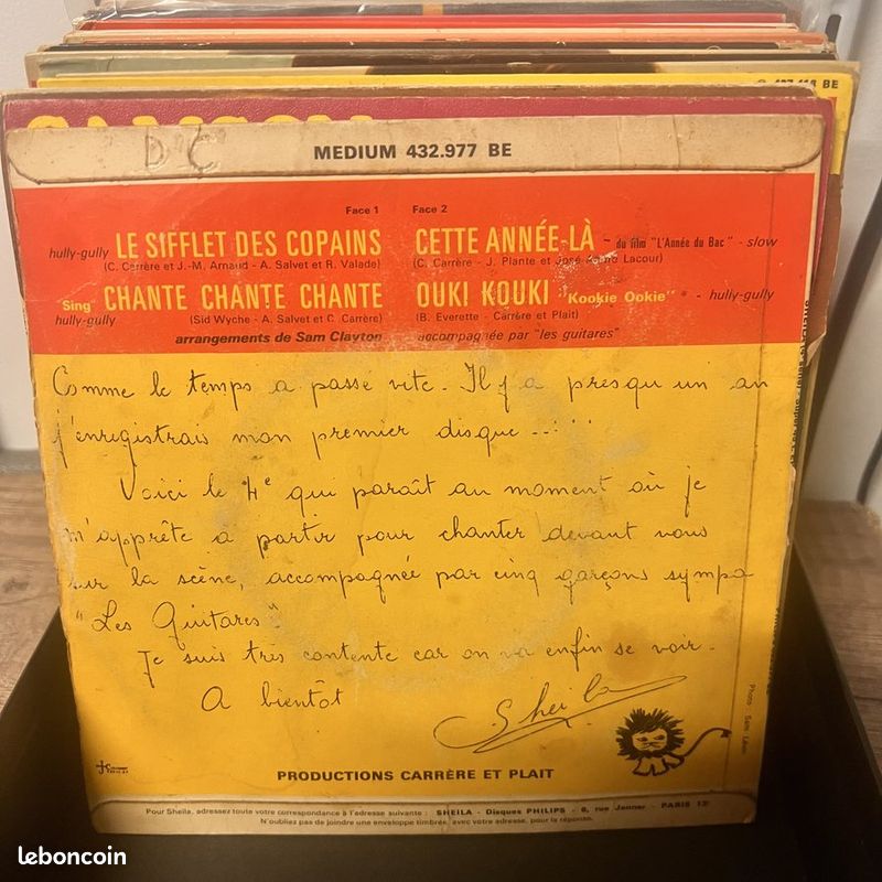Sheila - Le Sifflet Des Copains - Vinyl 45 t (image 2)