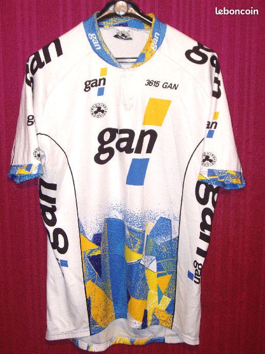 Maillot Cyclisme Pro GAN - Équipe Cycliste - Occasion
