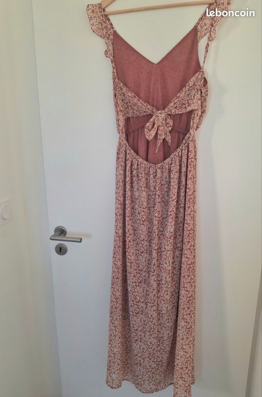 🌸 Magnifique robe longue été femme fleurie rose/terracotta Peace n'love - Taille M/L (image 10)