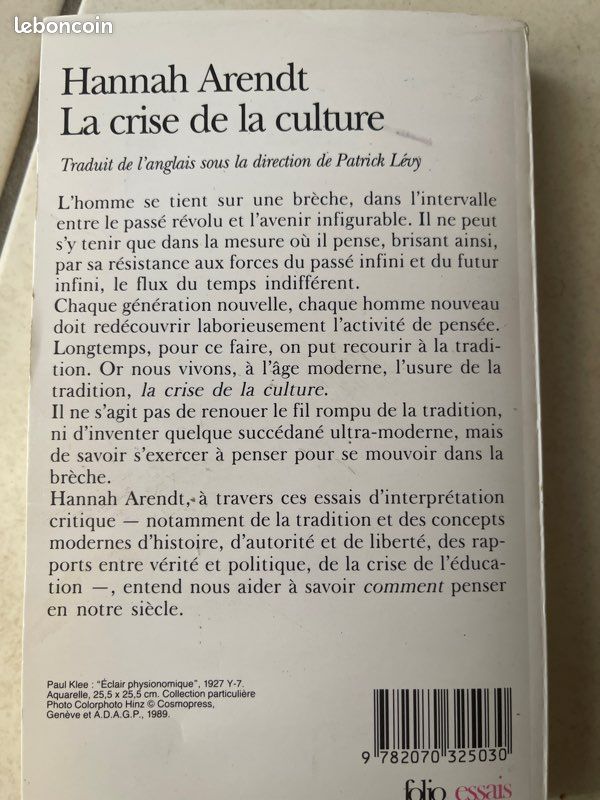 La crise de la culture d’Hannah Arendt (image 2)
