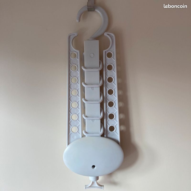 Cintre porte-cintres, porte-cravates - porte-foulards pliable en plastique, accessoires vêtements (image 3)