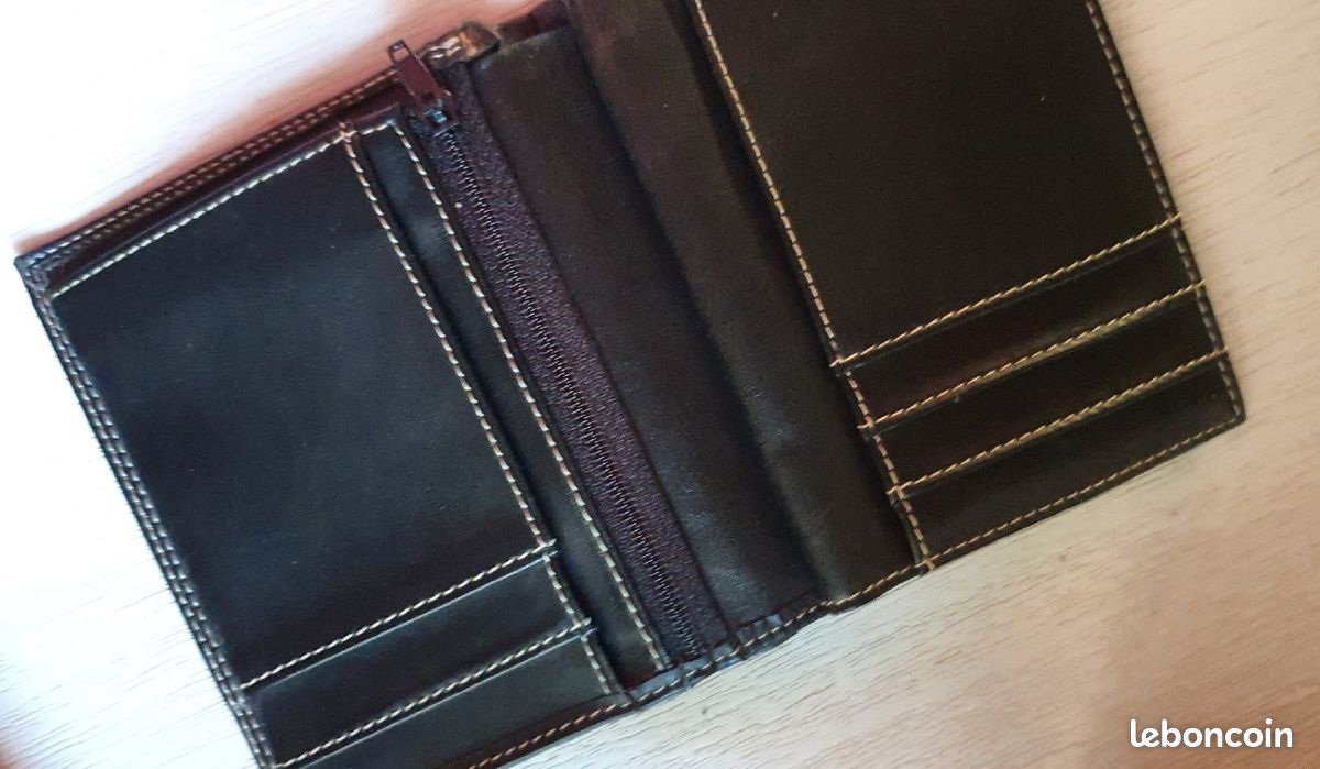 Porte cartes avec compartiment monnaie billets (image 4)