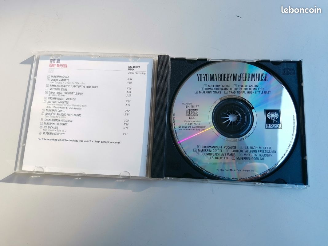 CD Yo-Yo Ma Bobby McFerrin - Hush (image 3)