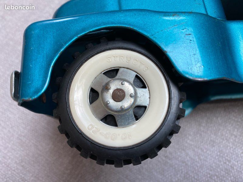 Camion Structo Rouge Vintage Années 60 – Remorque Chromée, Acier Pressé, USA