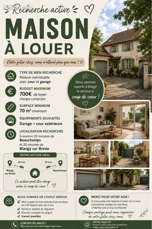 Maison 4 pièces 70 m² · à Nesle-Normandeuse · 70 m² · 700 €