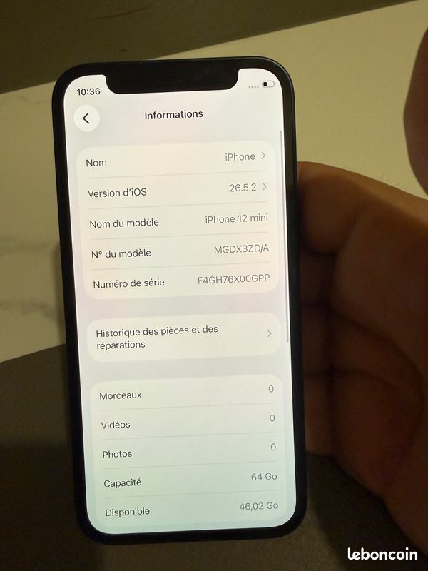 IPhone 12 Mini 64GB Noir Excellent État (image 6)