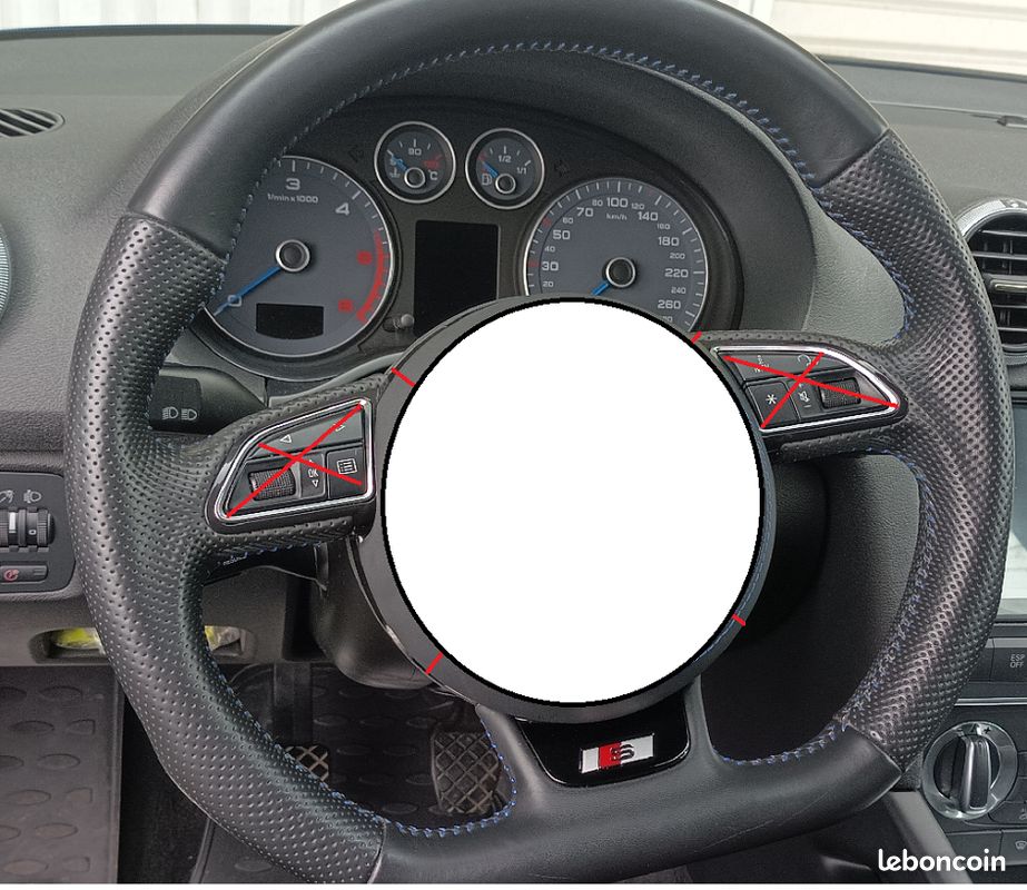 Volant Méplat Sline Audi A4 A3 A5 ... (image 1)