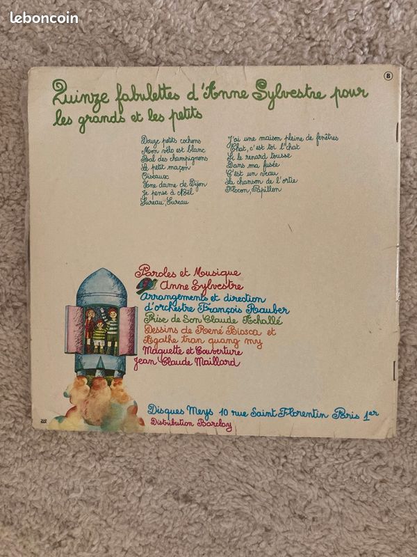 Vinyle Anne Sylvestre Fabulettes (image 2)