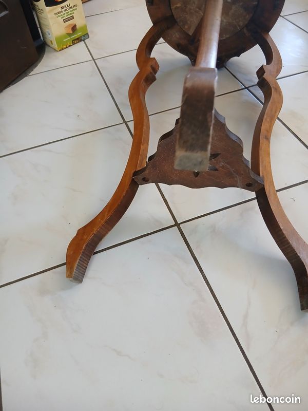 Meuble sellette selette sellier ancien vintage en bois (image 8)