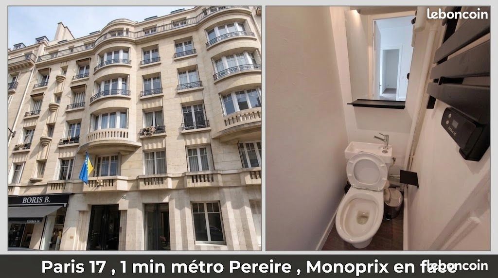 Appartement 1 pièce 11 m² · à Paris · 10,5 m² · 980 €/mois