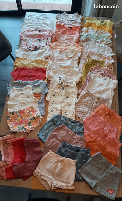 Vêtements fille 12 mois mi-saison et été (image 1)