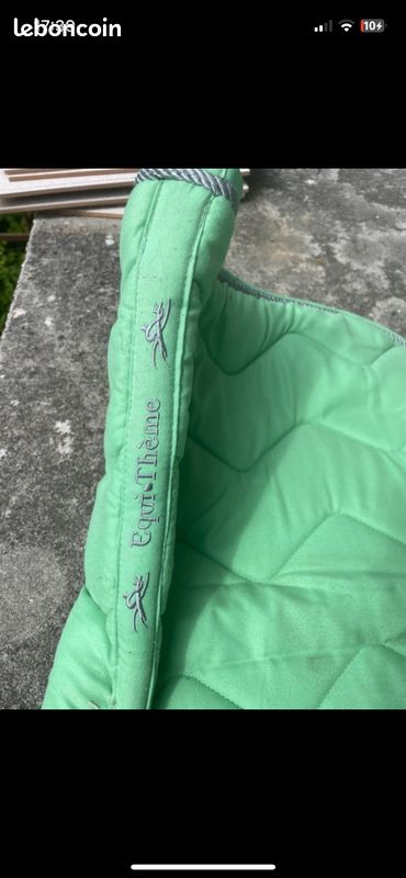 Tapis De Selle Mayatex Western – Vert écume De Mer – Occasion – En Laine