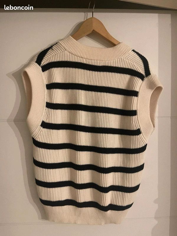 Sans Manche Pull Raye Zara Pull Sans Manche Zara Taille M Couleur