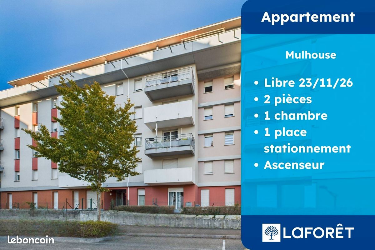 Appartement 2 pièces 43 m² · à Mulhouse · 43 m² · 550 €/mois