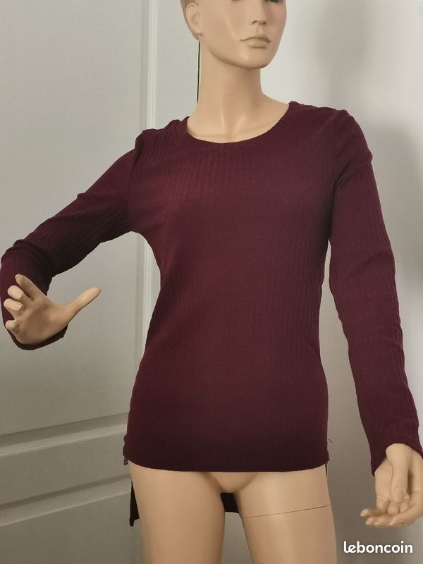 Pull bordeaux (image 3)