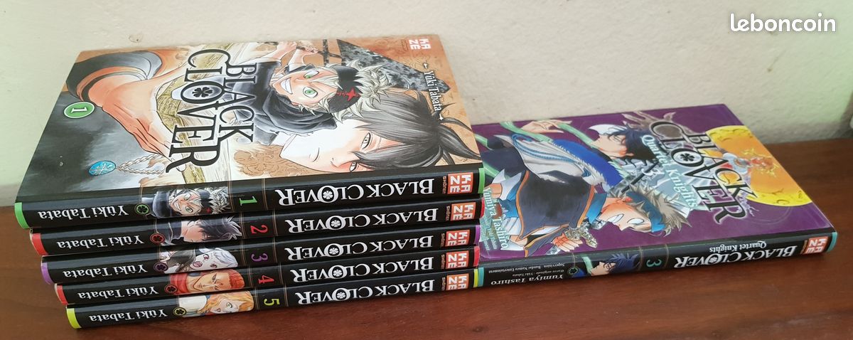 MANGA / Black clover 🍀 tomes 1 à 5, vente à l'unité - Livres