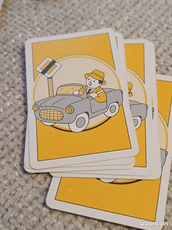 Jeu De Cartes Vintage : 7 Familles Ancien Sur Le Thème De La Prévention Auto - Occasion