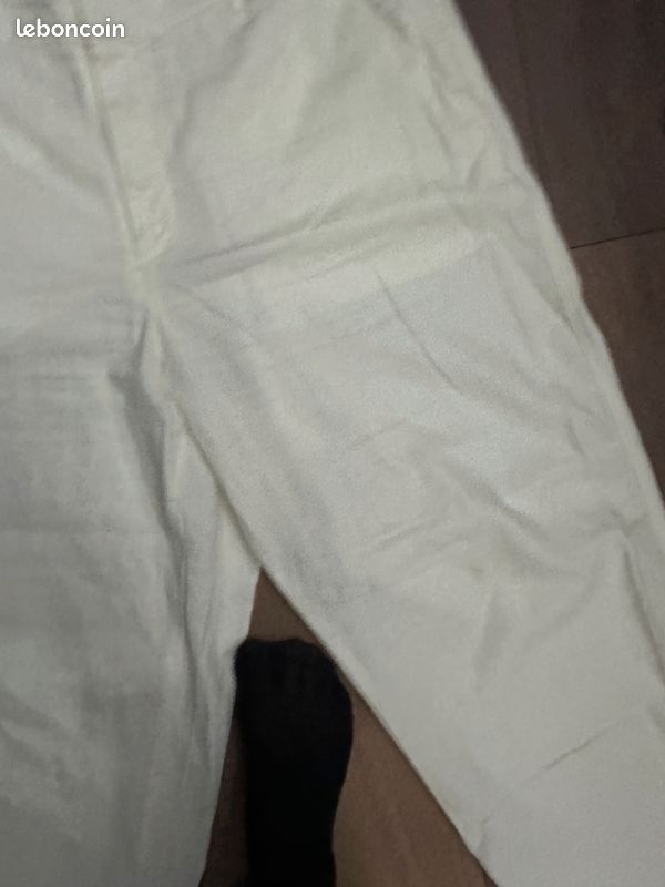 Pantalon été Uniqlo blanc T44 confortable (image 6)