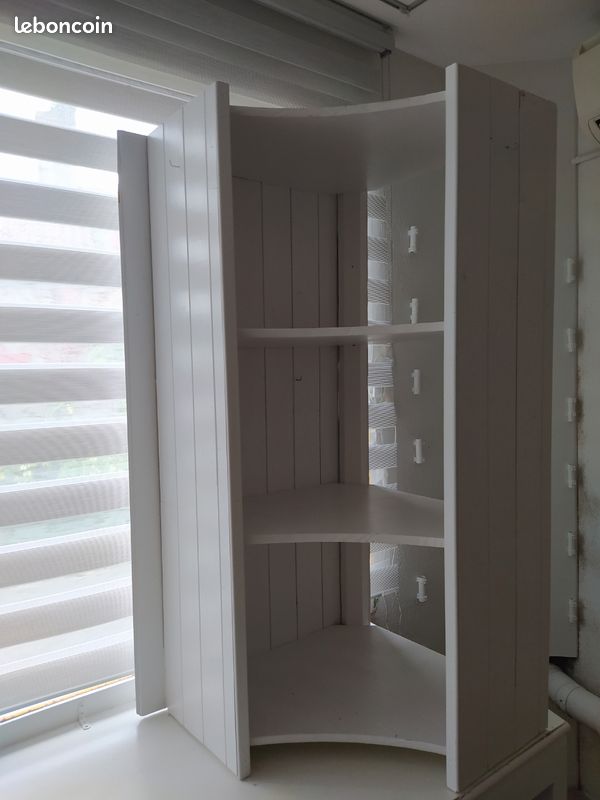 Meuble angle blanc (image 1)