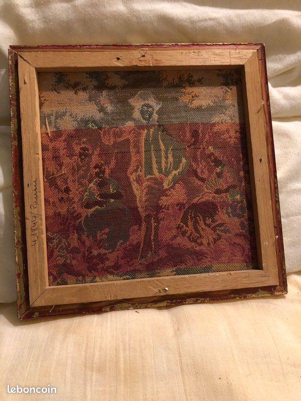 Tapisserie dans un cadre des années 1920, Tchécoslovaquie - En vente sur France