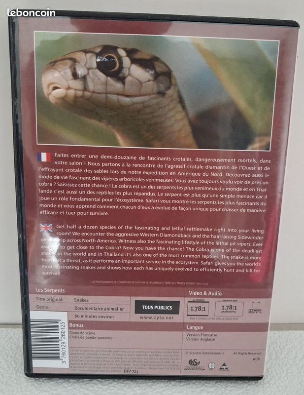 DVD : Les Serpents (image 2)