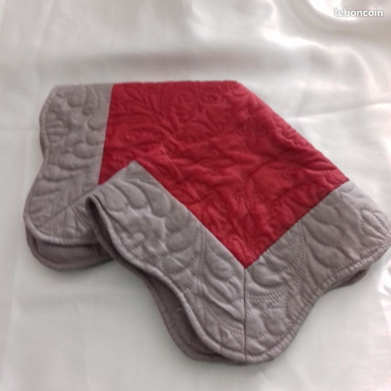 2 housses coussins boutis - couleur montagne pour fred olivier - 45x45cm - neuves (image 7)