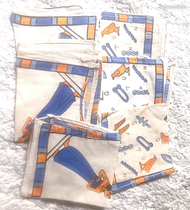 Nappe + 6 serviettes motifs égyptiens (image 5)