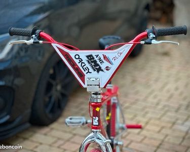 Plaque D'immatriculation Ancienne école BMX Asco Redline Vintage - Jaune - Vintage