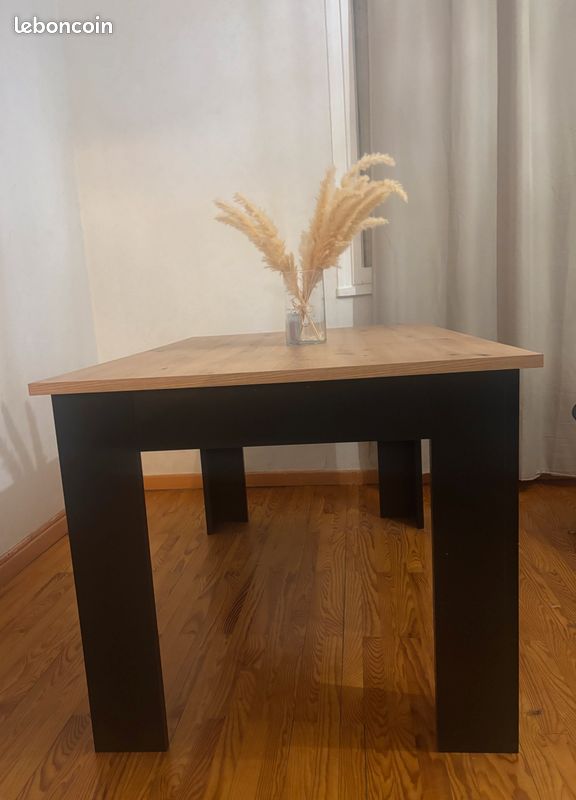 Vente Table à manger bois & noir – état neuf (image 2)